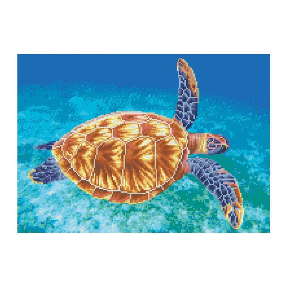 Bild: 4895225918058 | DIAMOND DOTZ - Diamond Painting Meeresschildkröte | Kit (Bastelset)