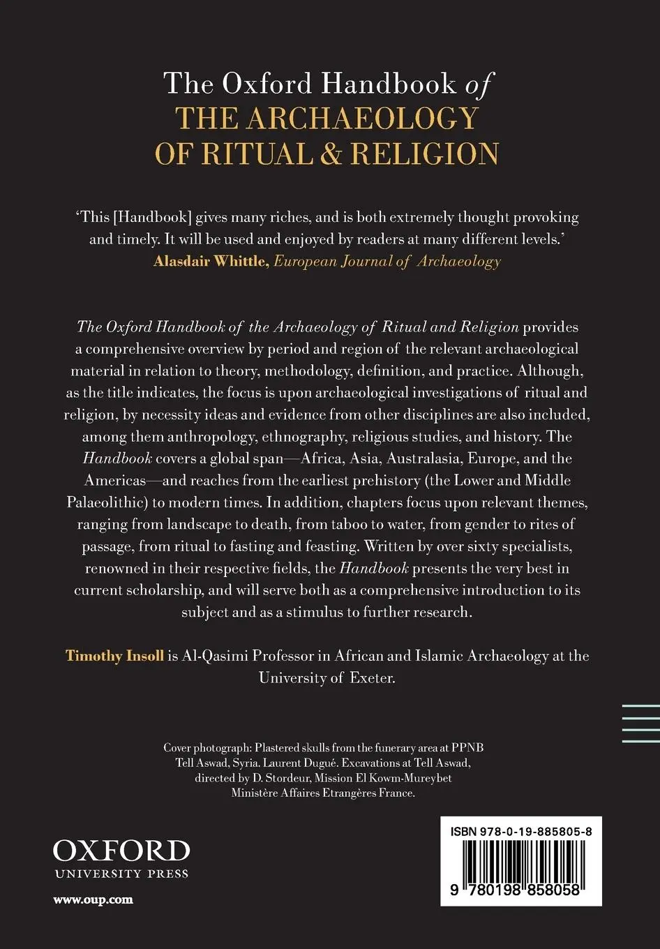 Rückseite: 9780198858058 | The Oxford Handbook of the Archaeology of Ritual and Religion | Insoll