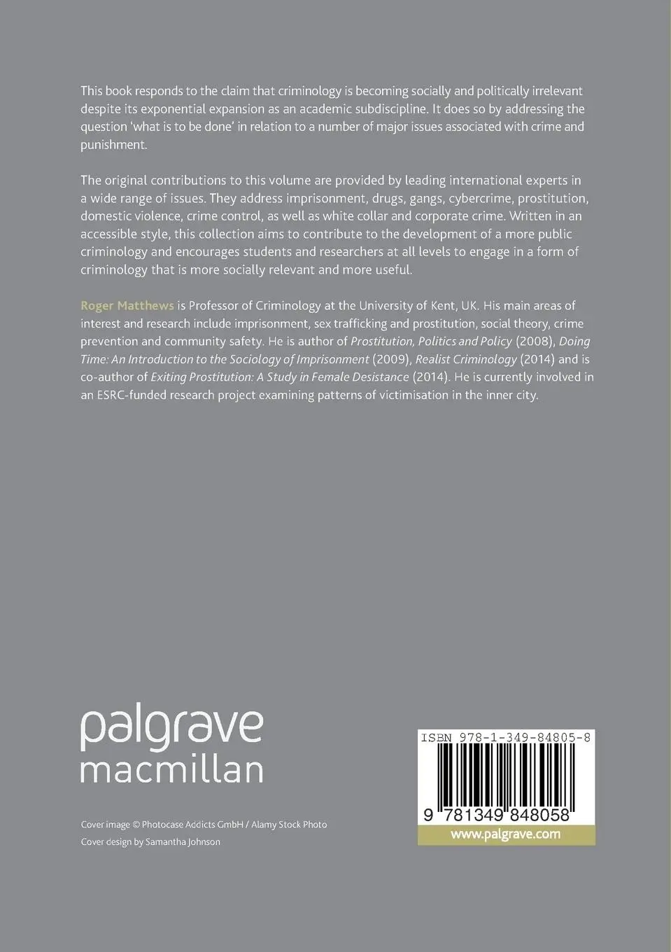 Rückseite: 9781349848058 | What is to Be Done About Crime and Punishment? | Roger Matthews | Buch
