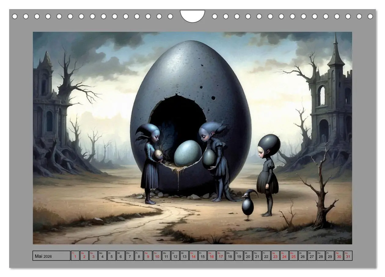 Bild: 9783457318058 | Eigenartiges Ei-Land (Wandkalender 2026 DIN A4 quer), CALVENDO...