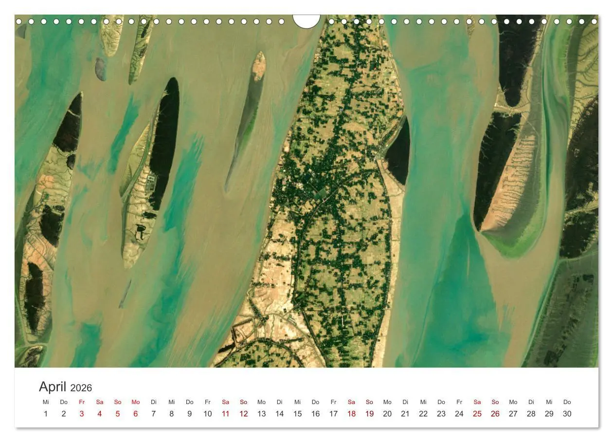 Bild: 9783457558058 | Die Erde aus dem All (Wandkalender 2026 DIN A3 quer), CALVENDO...