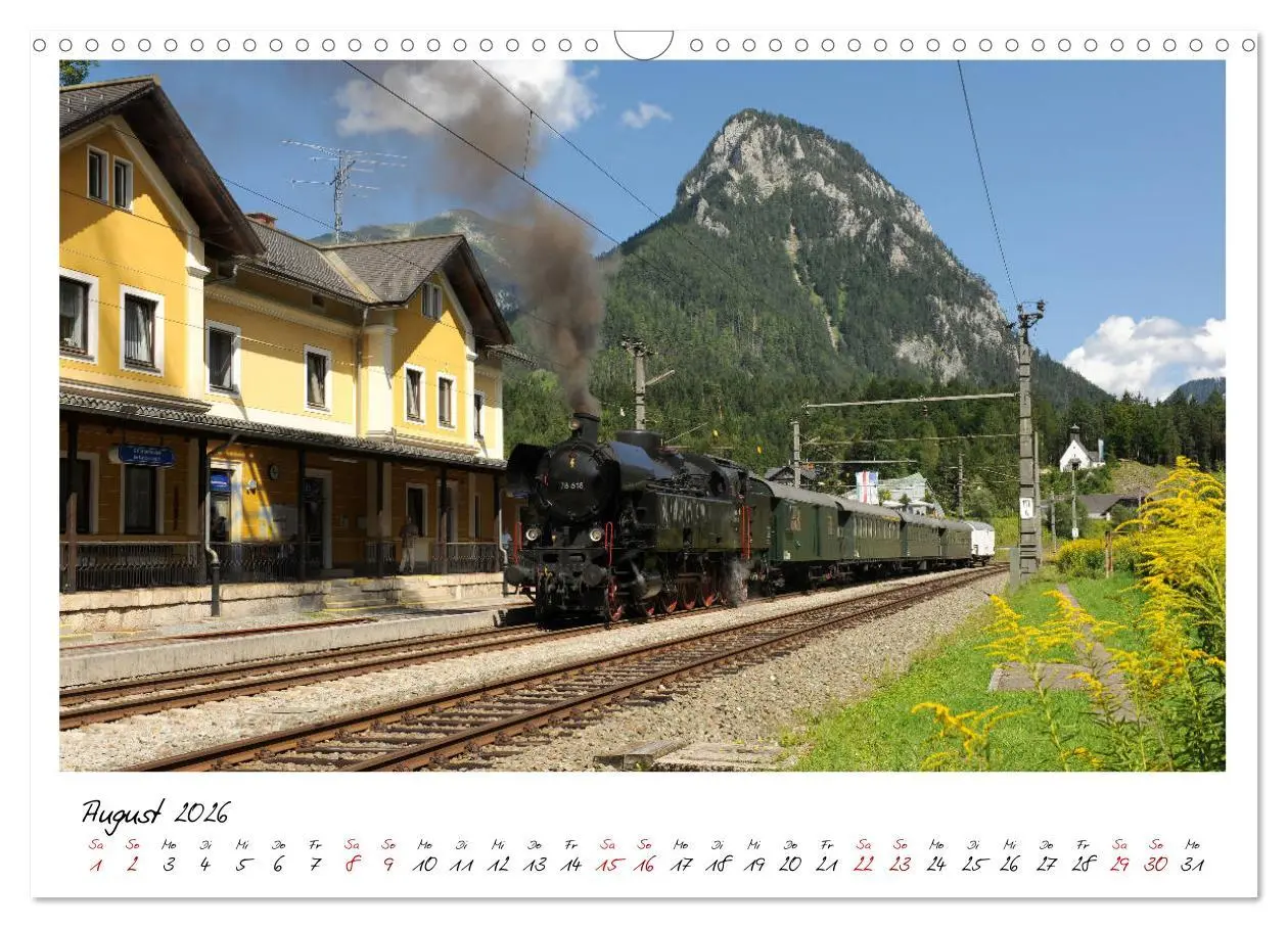 Bild: 9783457938058 | Mit Volldampf durch Österreich (Wandkalender 2026 DIN A3 quer),...