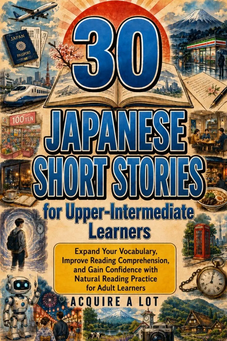Cover: 9798951058058 | 30 Japanese Short Stories for Upper-Intermediate Learners | Lot | Buch