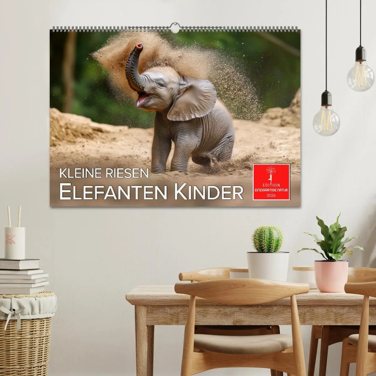 Bild: 9783457308158 | Elefanten Kinder - kleine Riesen (Wandkalender 2026 DIN A2 quer),...