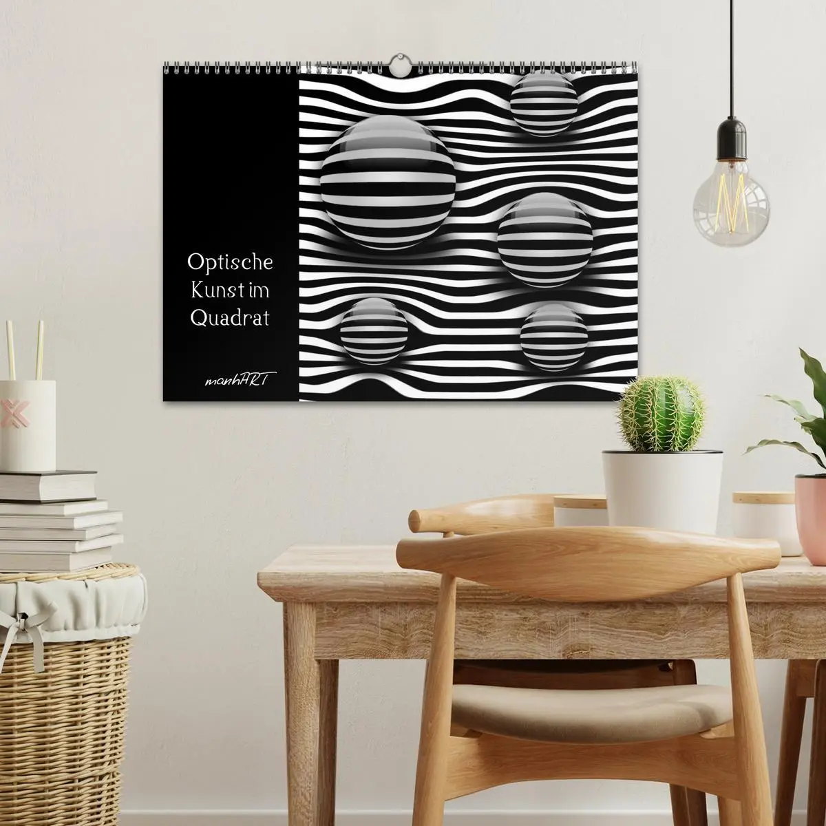 Bild: 9783516188158 | Optische Kunst im Quadrat (Wandkalender 2026 DIN A3 quer), CALVENDO...
