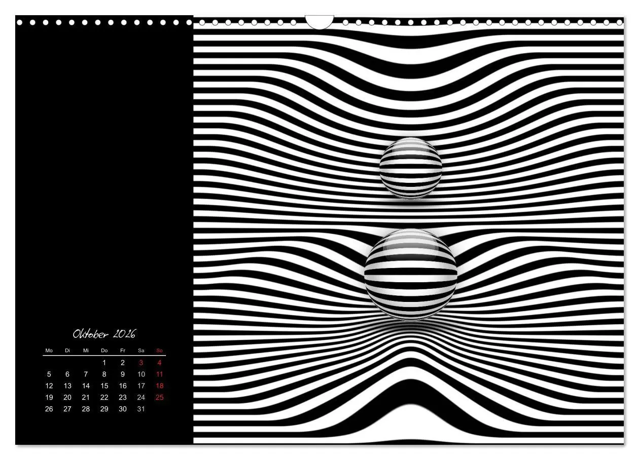 Bild: 9783516188158 | Optische Kunst im Quadrat (Wandkalender 2026 DIN A3 quer), CALVENDO...