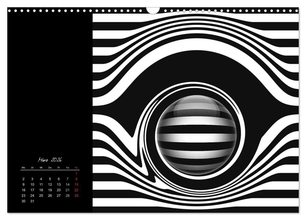 Bild: 9783516188158 | Optische Kunst im Quadrat (Wandkalender 2026 DIN A3 quer), CALVENDO...