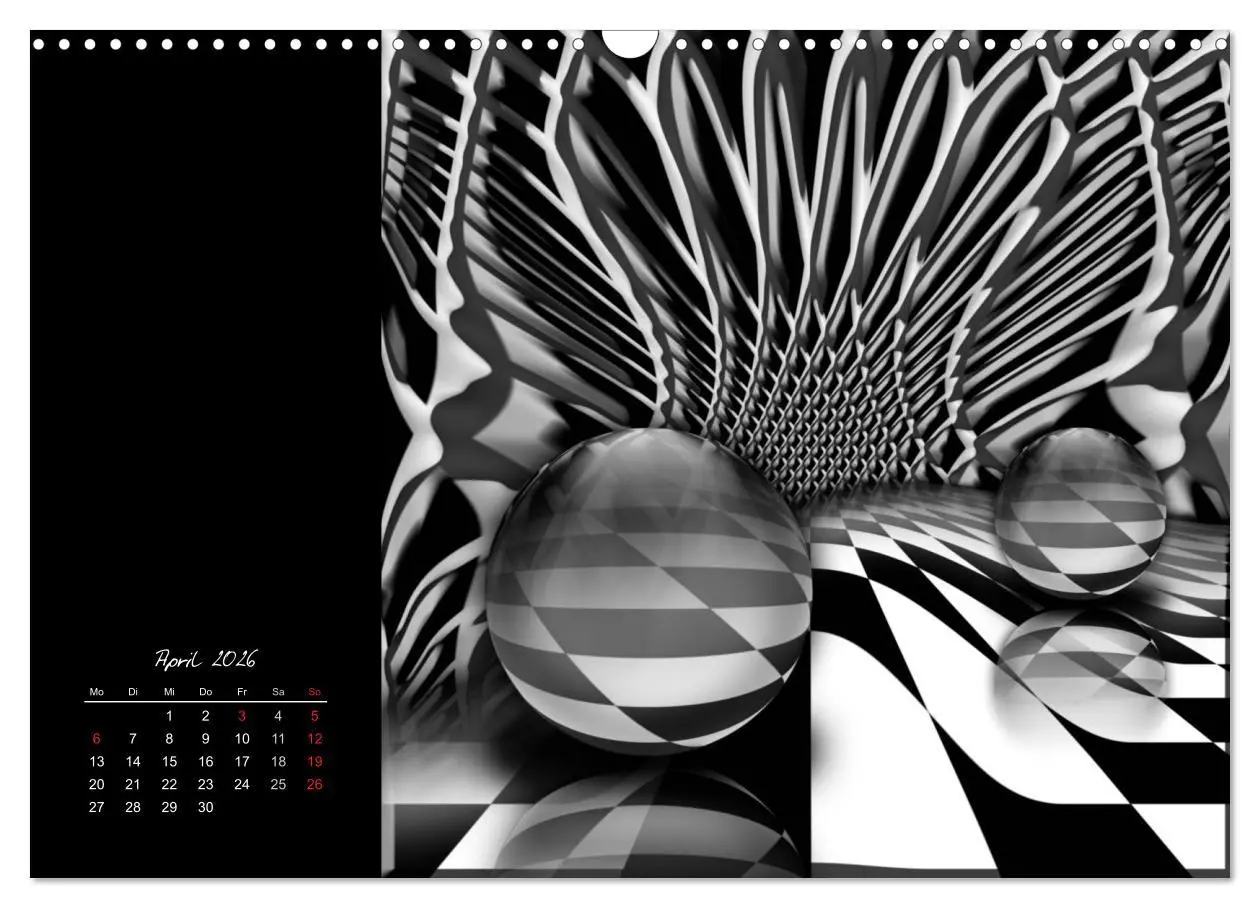Bild: 9783516188158 | Optische Kunst im Quadrat (Wandkalender 2026 DIN A3 quer), CALVENDO...