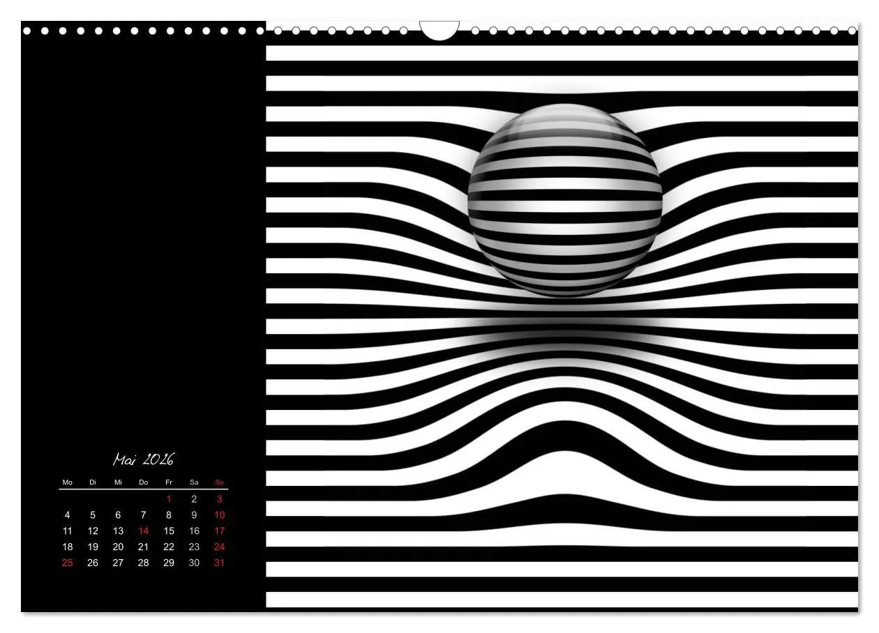 Bild: 9783516188158 | Optische Kunst im Quadrat (Wandkalender 2026 DIN A3 quer), CALVENDO...