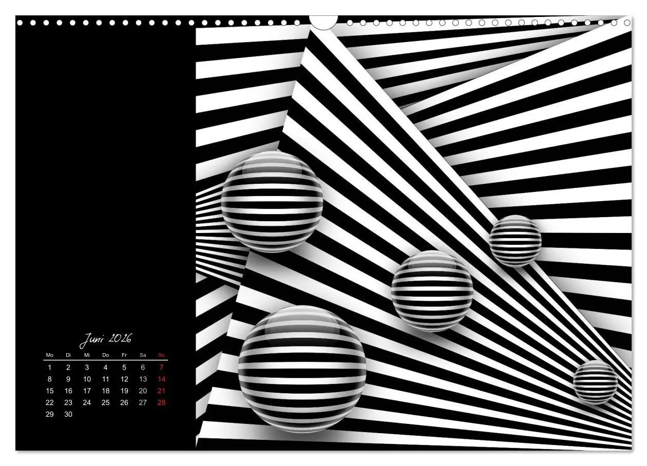 Bild: 9783516188158 | Optische Kunst im Quadrat (Wandkalender 2026 DIN A3 quer), CALVENDO...