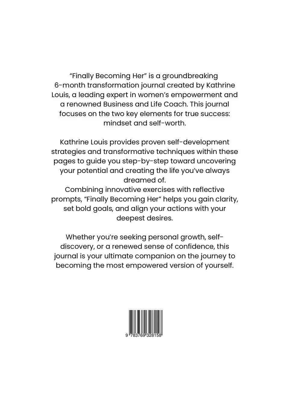 Rückseite: 9783769328158 | Finally Becoming Her | Kathrine Louis | Taschenbuch | Englisch | 2025