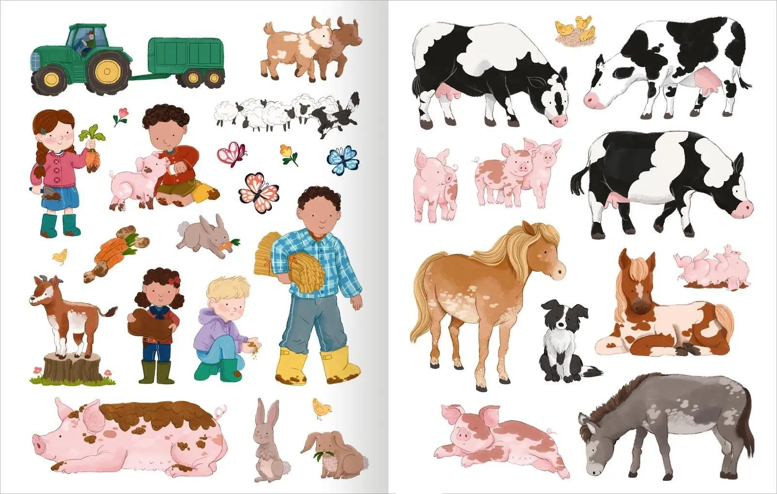 Bild: 9783845868158 | Mein Endlos-Stickerspaß - Bauernhof | Rosie Butcher | Taschenbuch
