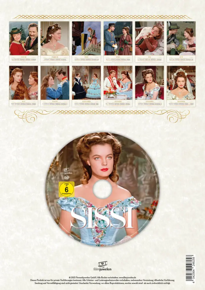 Bild: 4042564248258 | Sissi - Kalender 2026 inkl. DVD (Wandkalender / Fotokalender)...