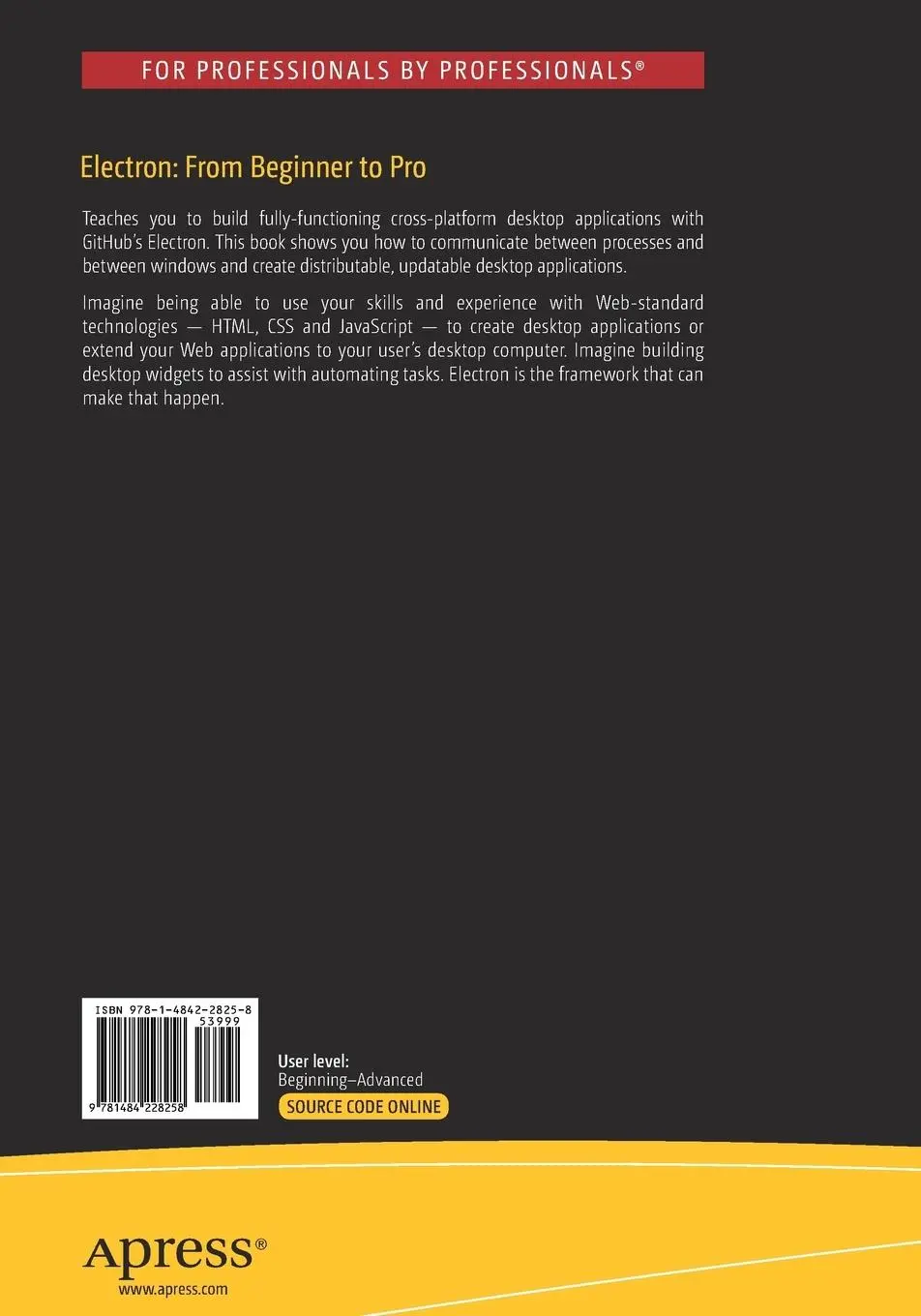 Rückseite: 9781484228258 | Electron: From Beginner to Pro | Leif Wells (u. a.) | Taschenbuch