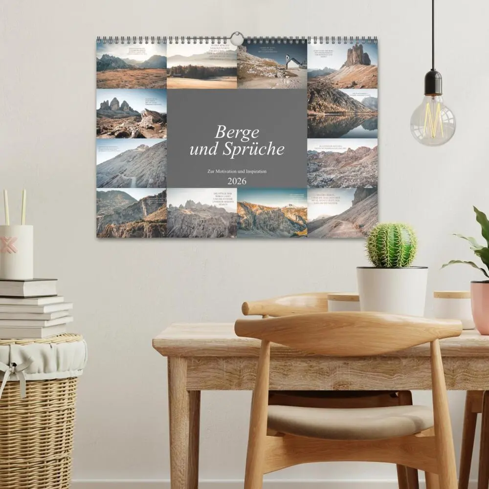 Bild: 9783457608258 | Berge und Sprüche zur Motivation und Inspiration (Wandkalender 2026...