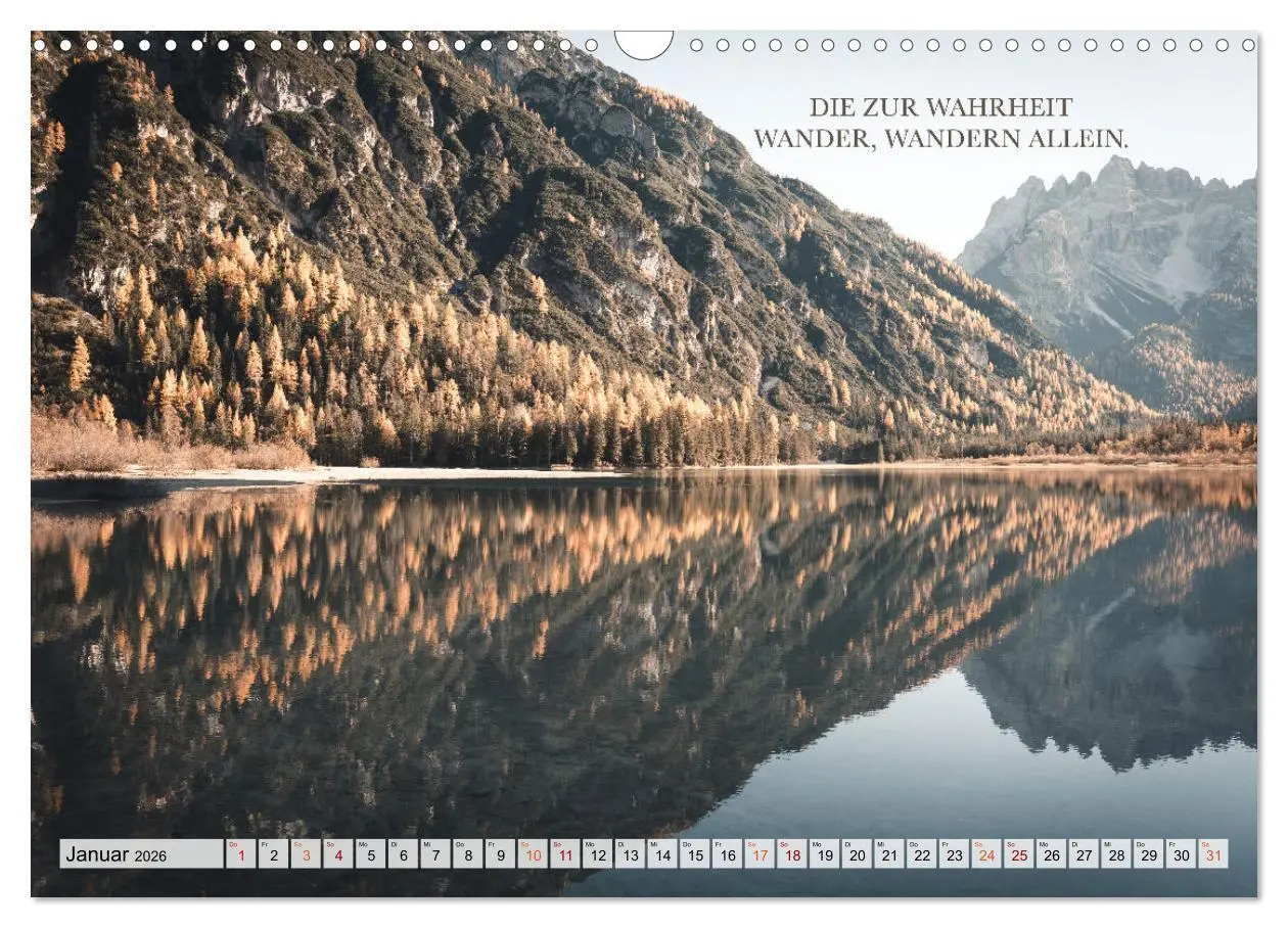 Bild: 9783457608258 | Berge und Sprüche zur Motivation und Inspiration (Wandkalender 2026...