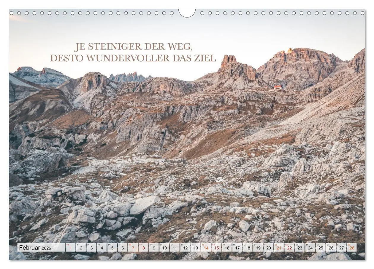 Bild: 9783457608258 | Berge und Sprüche zur Motivation und Inspiration (Wandkalender 2026...