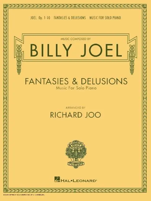 Cover: 9780634038358 | Billy Joel - Fantasies &amp; Delusions | Music for Solo Piano, Op. 1-10