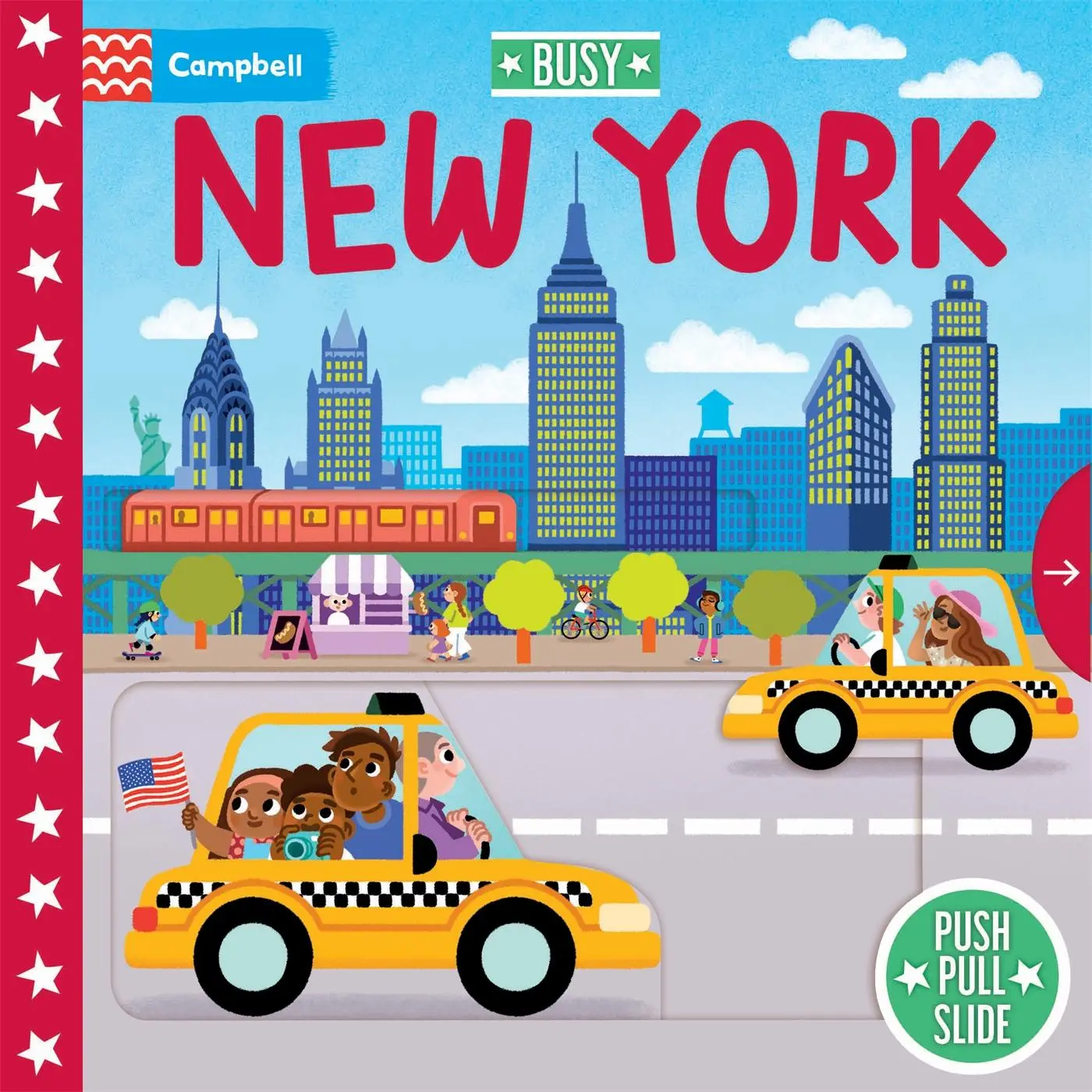 Cover: 9781035058358 | Busy New York | A Push, Pull, Slide Book | Campbell Books | Buch