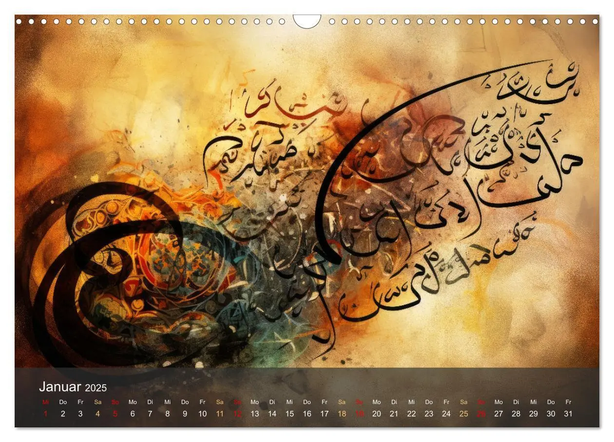 Bild: 9783435368358 | Arabische Kalligraphie in Kunstform (Wandkalender 2025 DIN A3...