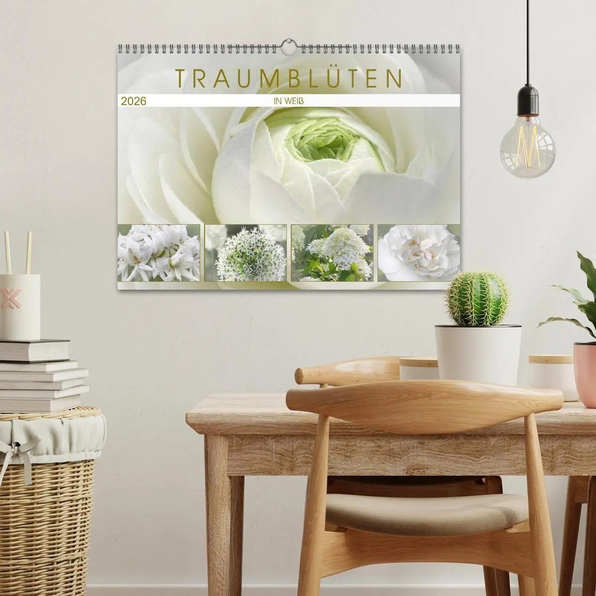 Bild: 9783457908358 | Traumblüten in Weiß (Wandkalender 2026 DIN A3 quer), CALVENDO...