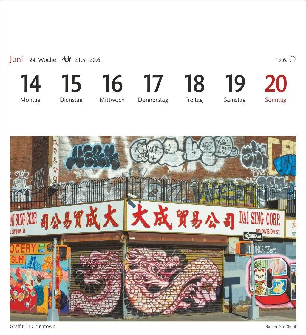 Bild: 9783840038358 | New York Sehnsuchtskalender 2027 - Wochenkalender mit 53 Postkarten
