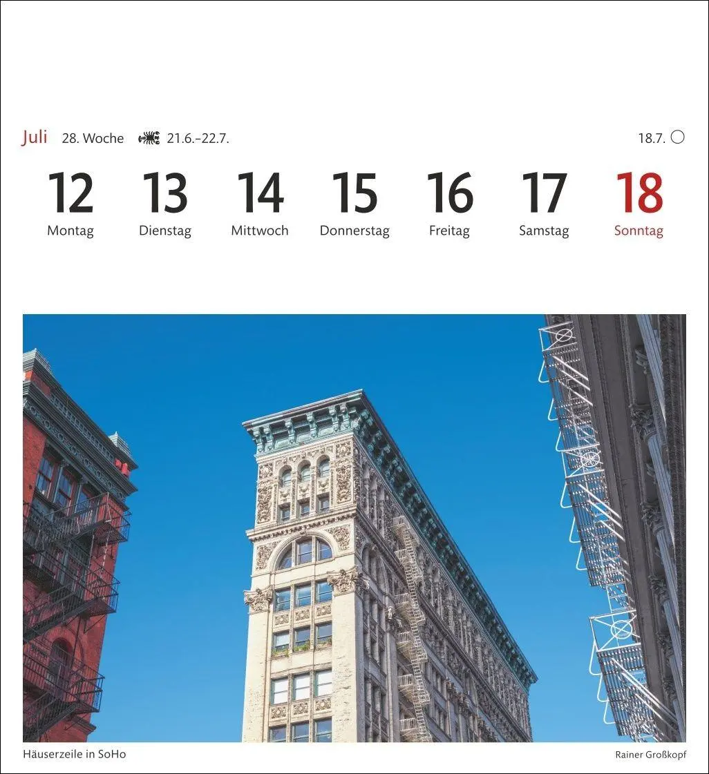 Bild: 9783840038358 | New York Sehnsuchtskalender 2027 - Wochenkalender mit 53 Postkarten