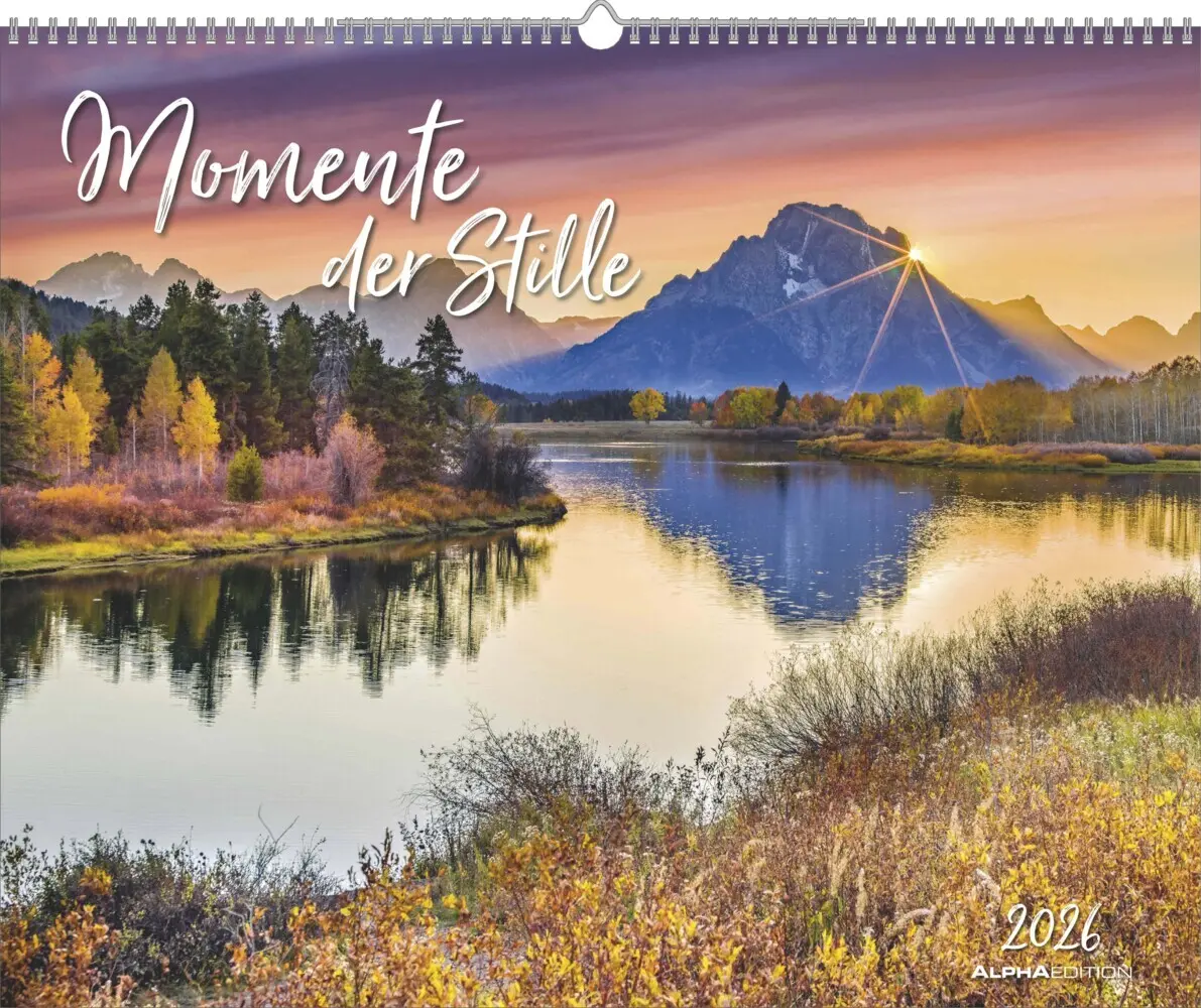 Cover: 4069095008458 | Alpha Edition - Momente der Stille 2026 - Wandkalender 52×42,5 cm...