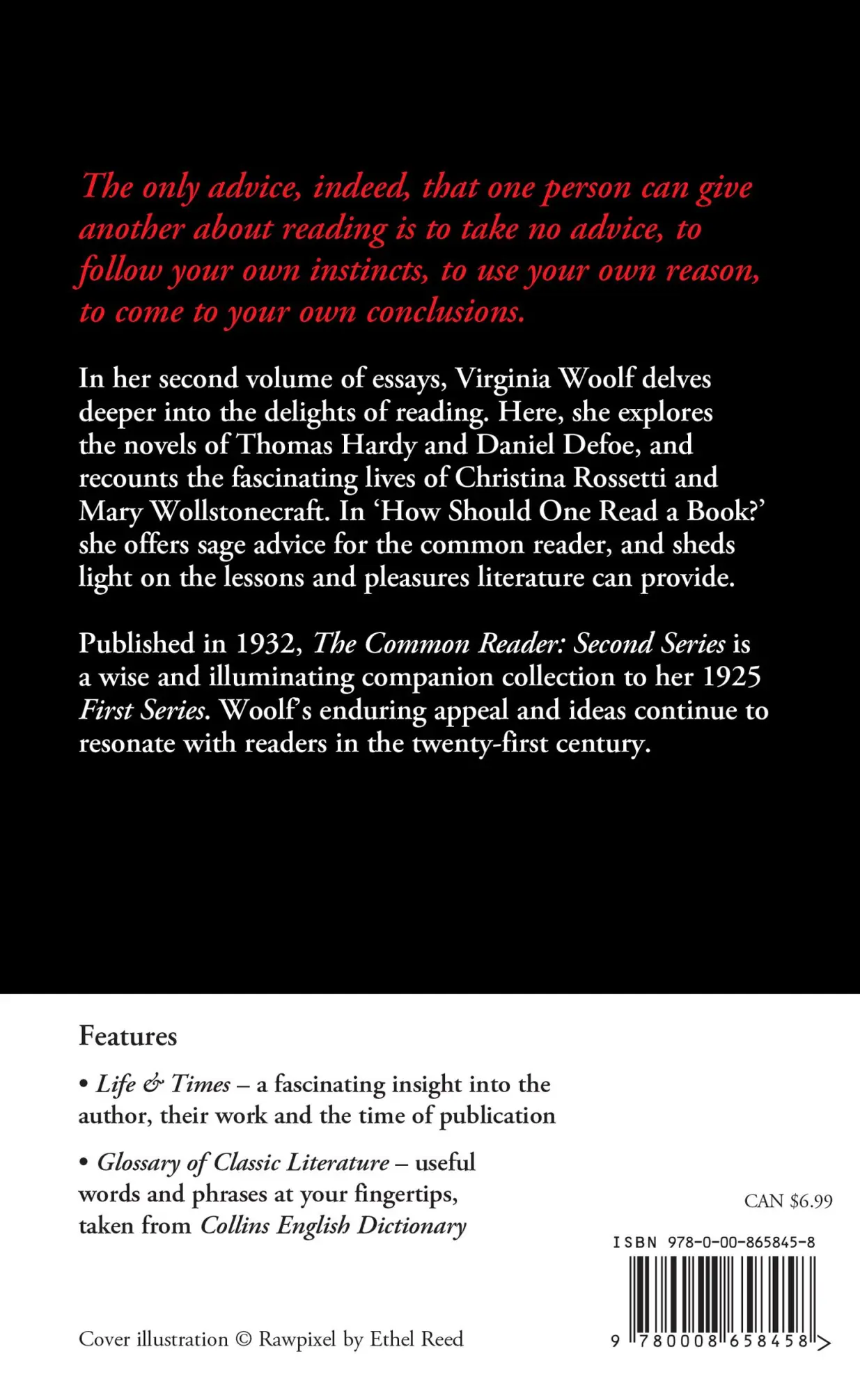 Rückseite: 9780008658458 | The Common Reader | Second Series | Virginia Woolf | Taschenbuch