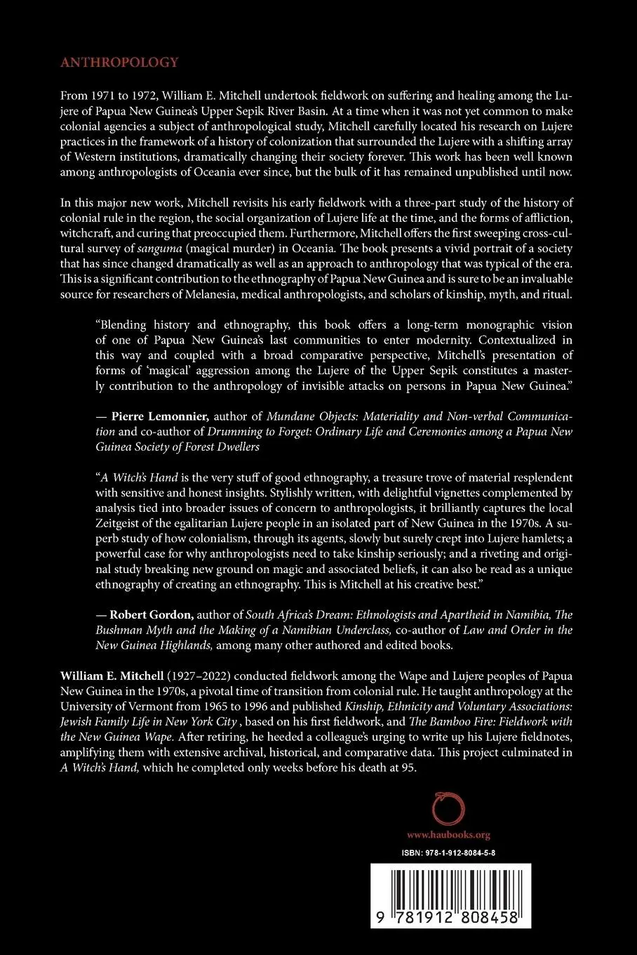 Rückseite: 9781912808458 | A Witch's Hand | William E. Mitchell | Taschenbuch | Englisch | 2024