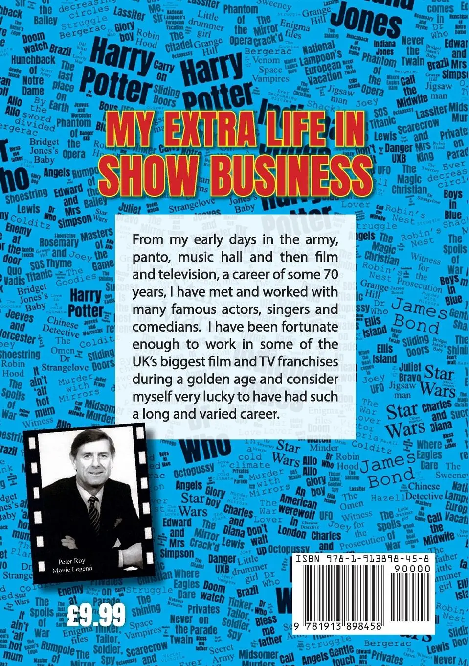 Rückseite: 9781913898458 | My Extra Life in Show Business | 70 Extraordinary Years | Peter Roy