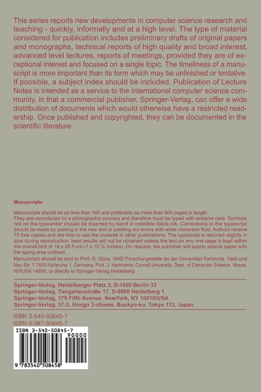 Rückseite: 9783540508458 | Compositionality, Concurrency, and Partial Correctness | Job Zwiers