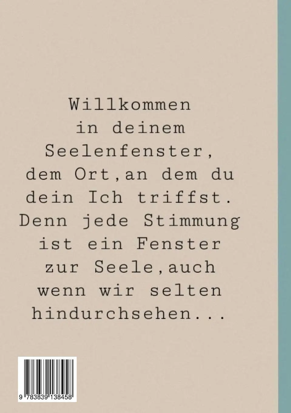 Rückseite: 9783839138458 | Seelenfenster | Jede Stimmung ist ein Fenster zur Seele | Mouro | Buch