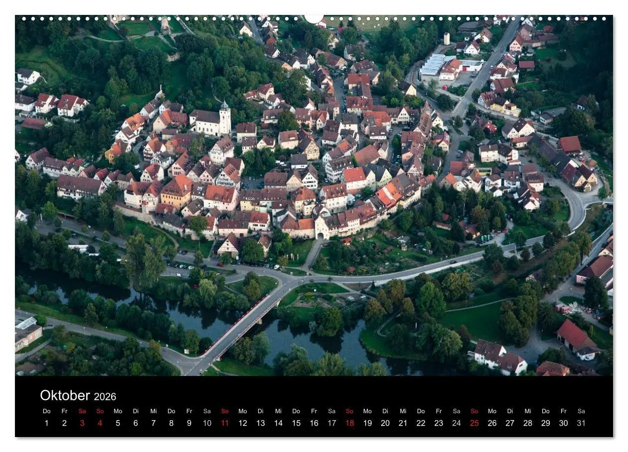 Bild: 9783516078558 | Hohenlohe von oben (Wandkalender 2026 DIN A2 quer), CALVENDO...