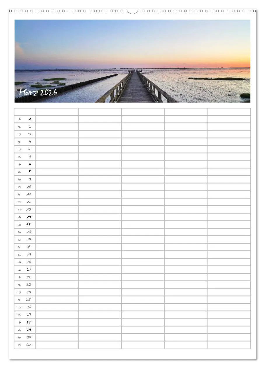 Bild: 9783516388558 | Nordfriesland - Familienplaner (hochwertiger Premium Wandkalender...