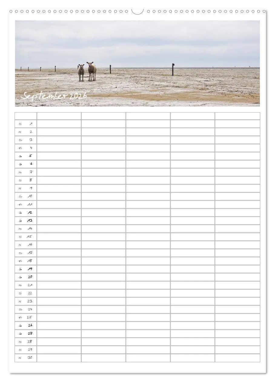 Bild: 9783516388558 | Nordfriesland - Familienplaner (hochwertiger Premium Wandkalender...