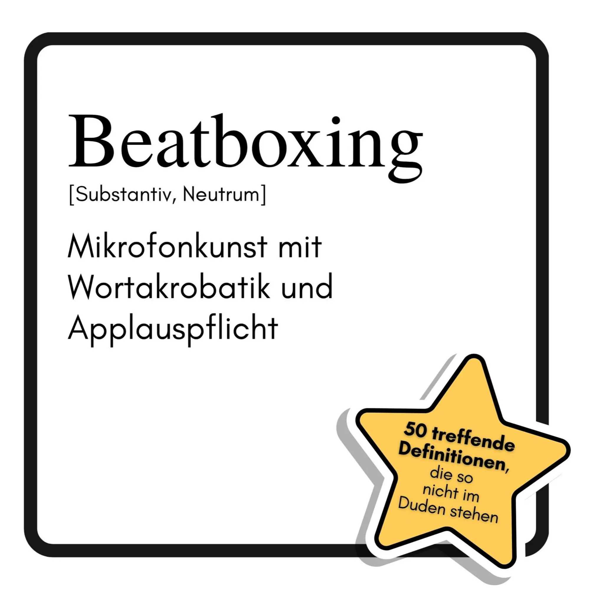 Cover: 9783759178558 | Beatboxing | Mikrofonkunst mit Wortakrobatik und Applauspflicht | Buch