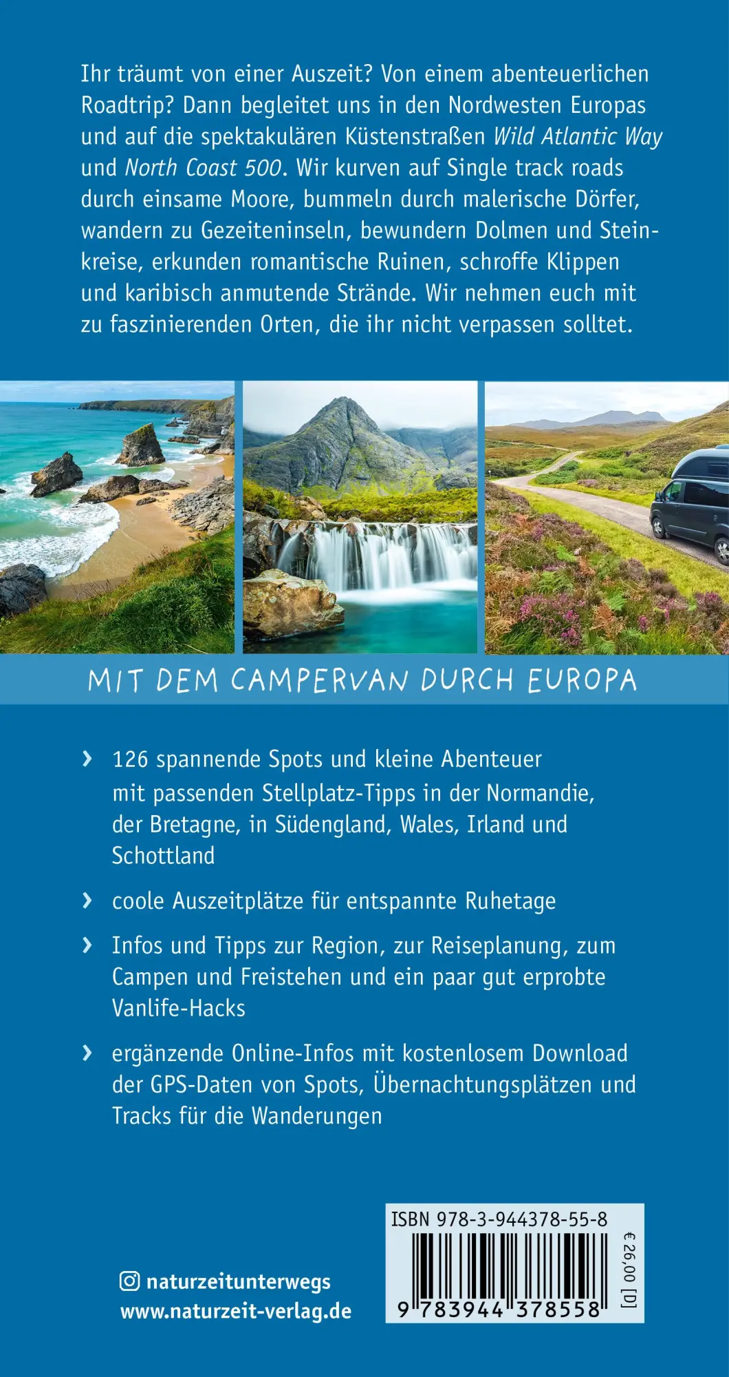Rückseite: 9783944378558 | Naturzeit Vanlife: Wilde Küsten | Andrea Bergmann (u. a.) | Buch
