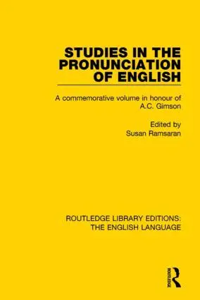 Cover: 9781138918658 | Studies in the Pronunciation of English | Susan Ramsaran | Taschenbuch