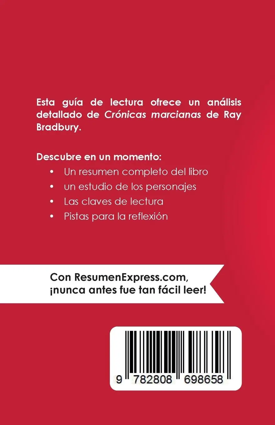 Rückseite: 9782808698658 | Crónicas marcianas | de Ray Bradbury | Michel Dyer | Taschenbuch