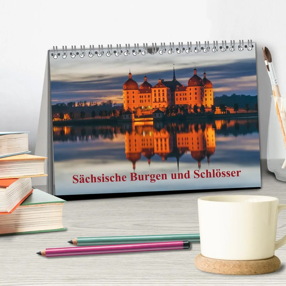 Bild: 9783516208658 | Sächsische Burgen und Schlösser (Tischkalender 2026 DIN A5 quer),...