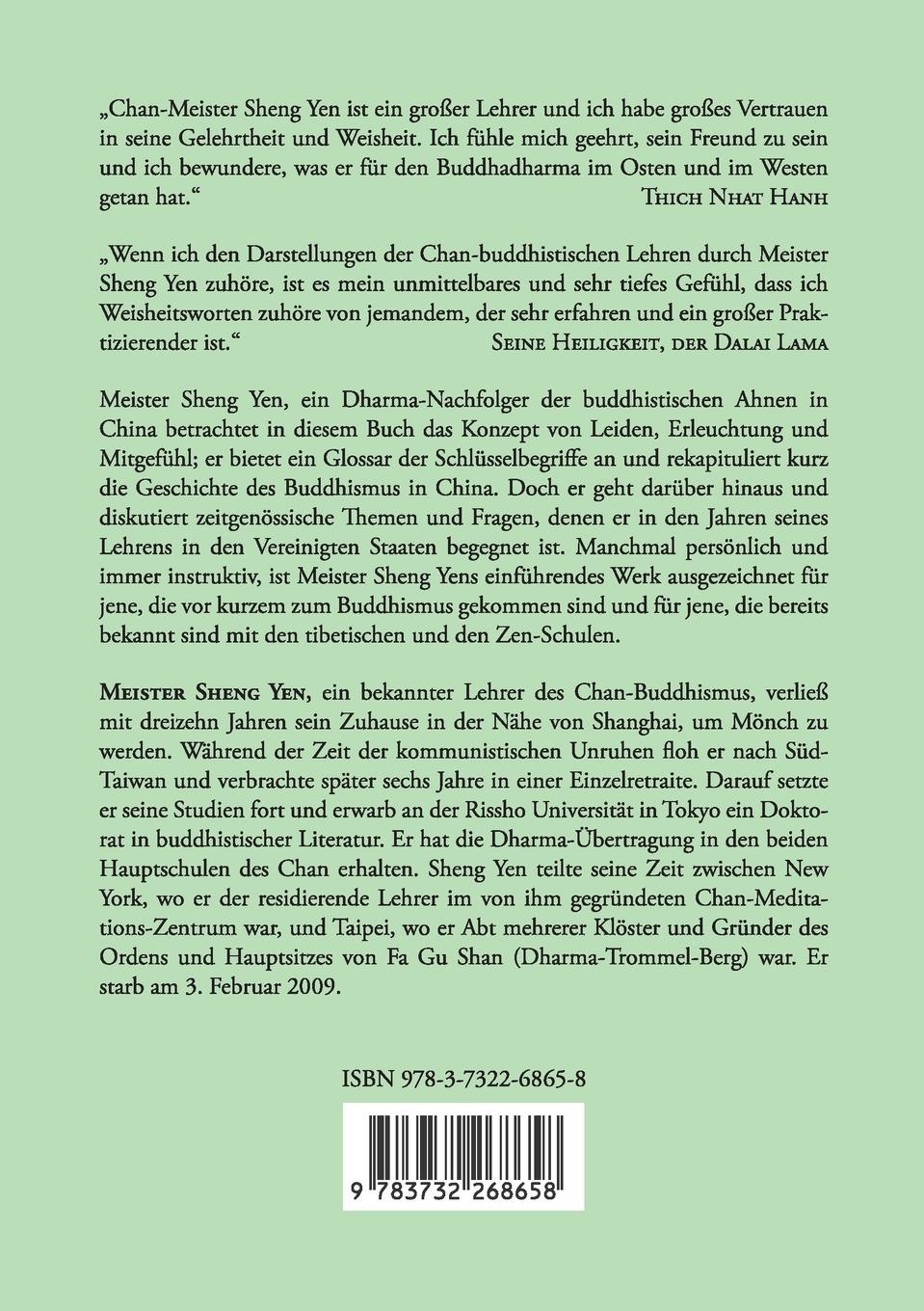 Rückseite: 9783732268658 | Subtile Weisheit | Chan-Meister Sheng Yen | Taschenbuch | 172 S.