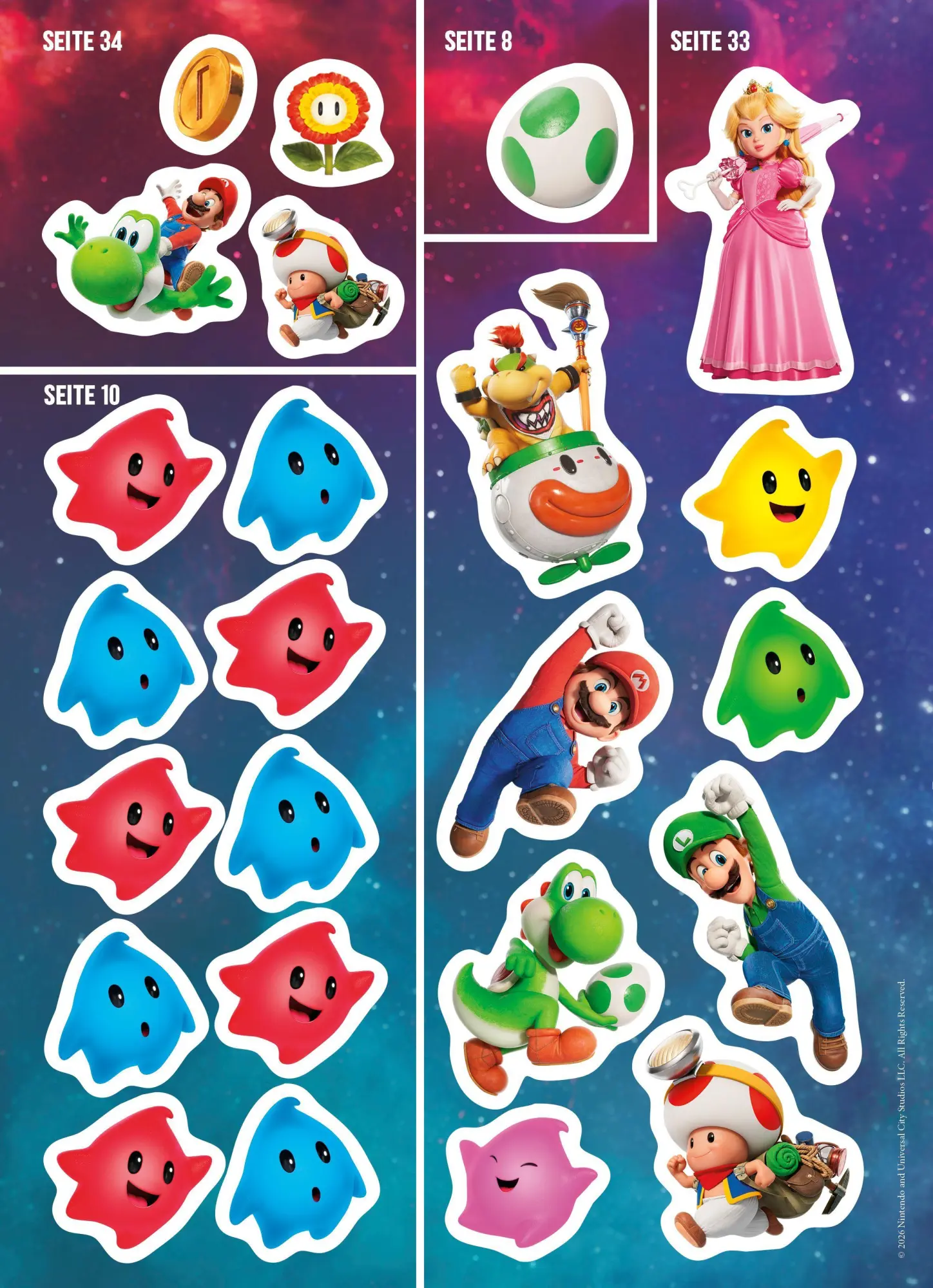 Bild: 9783833248658 | Der Super Mario Galaxy Film: Der offizielle Sticker- und Rätselspaß