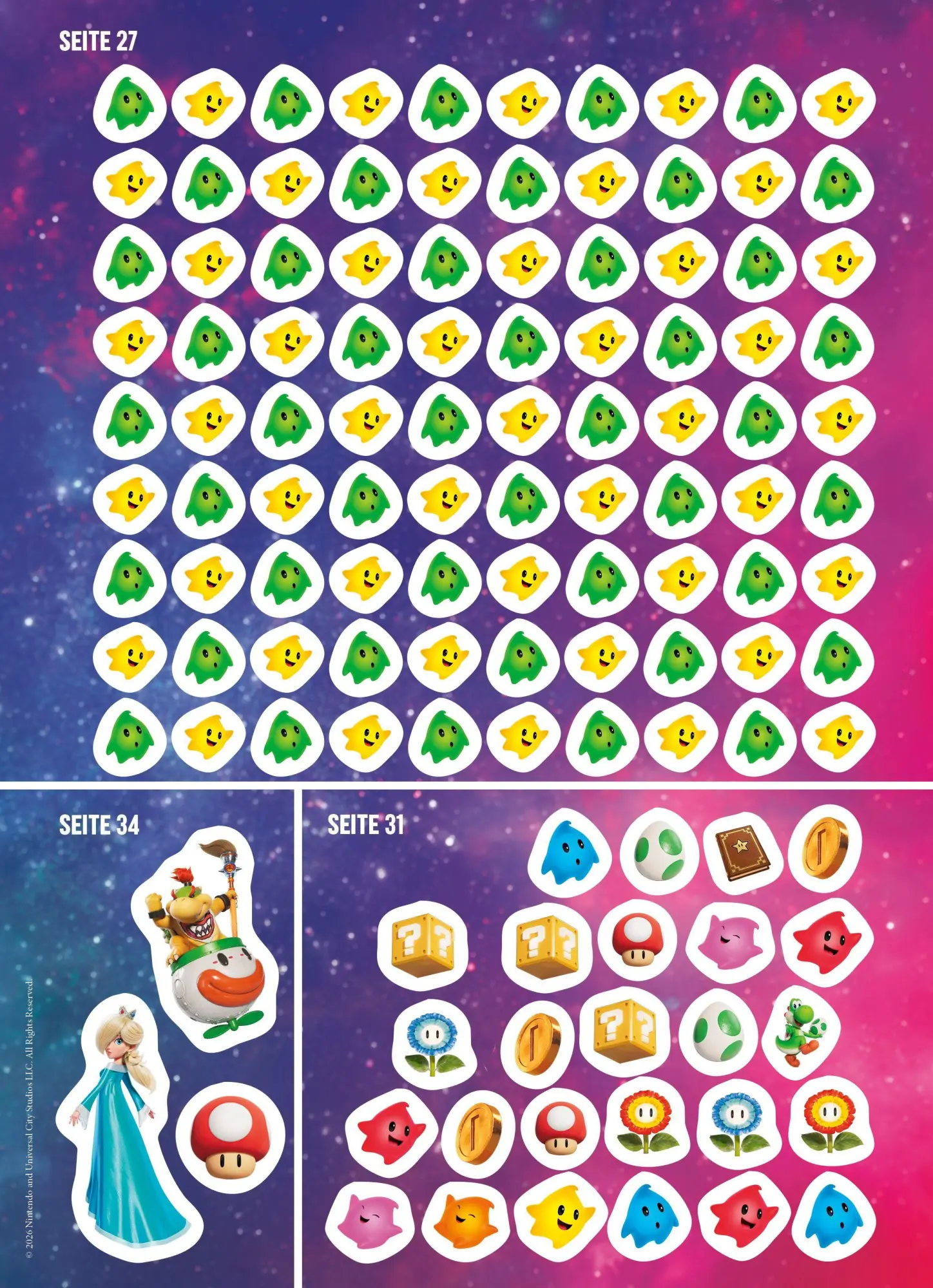 Bild: 9783833248658 | Der Super Mario Galaxy Film: Der offizielle Sticker- und Rätselspaß