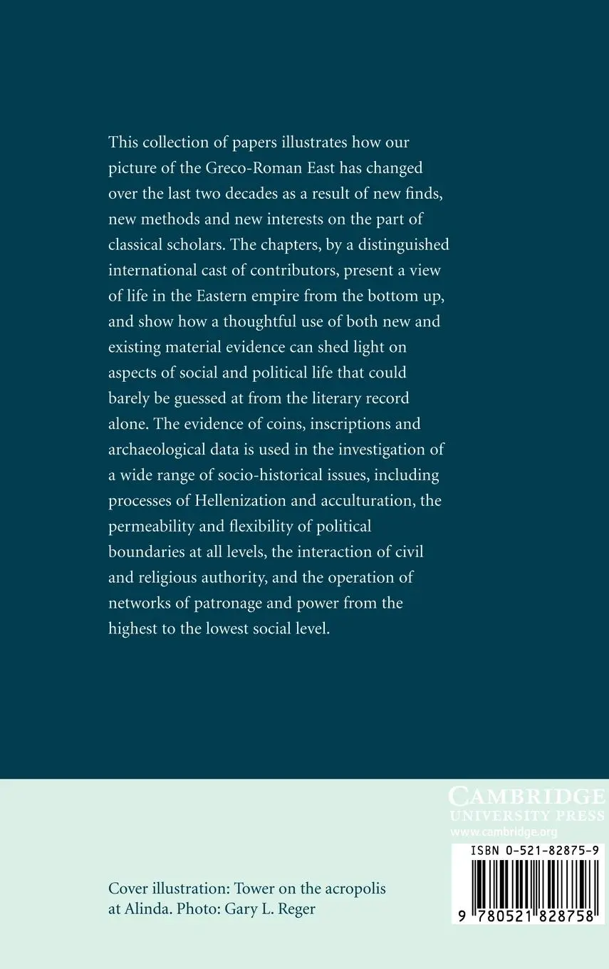 Rückseite: 9780521828758 | The Greco-Roman East | Politics, Culture, Society | Colvin (u. a.)