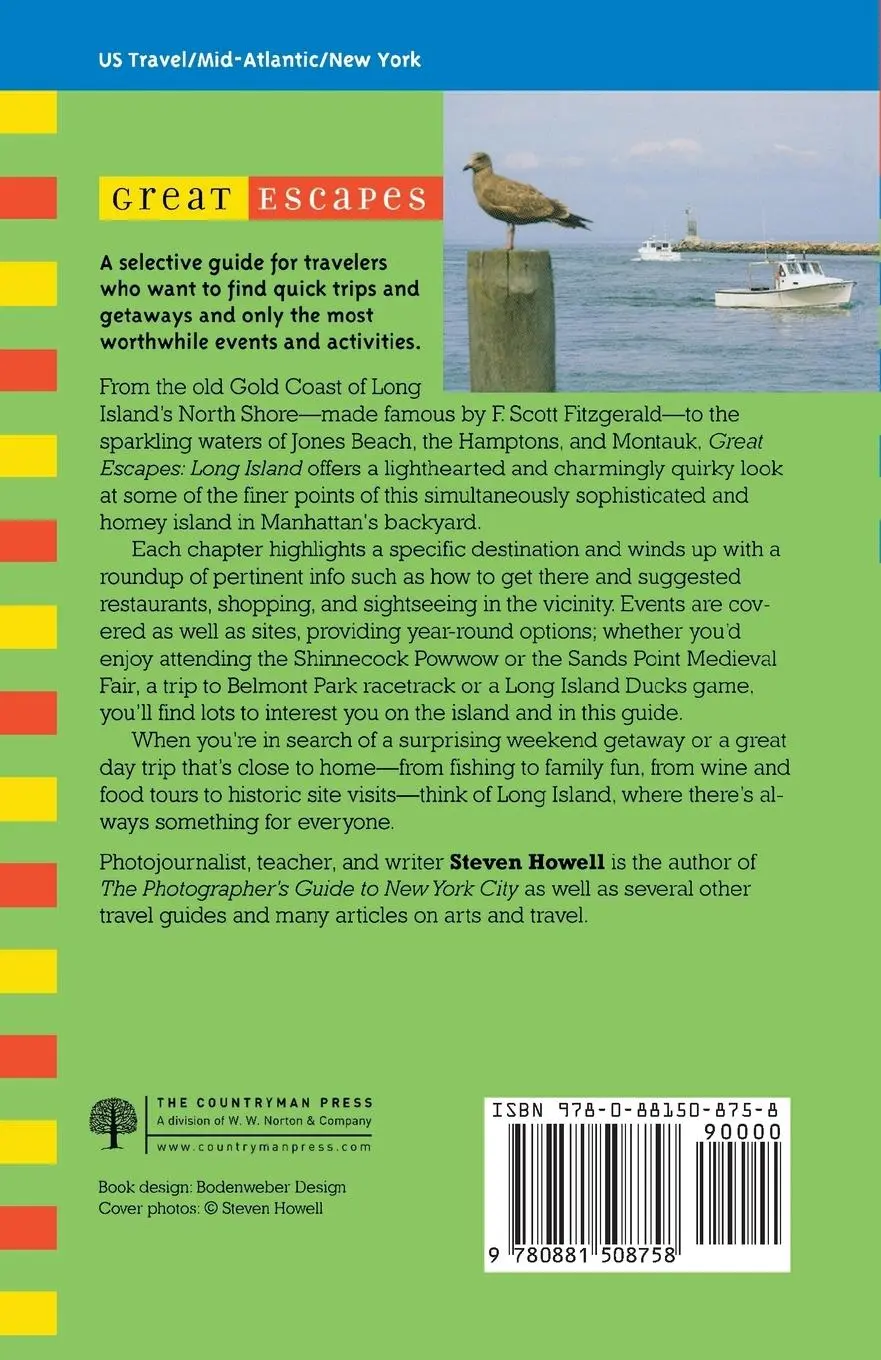 Rückseite: 9780881508758 | Great Escapes | Long Island | Steven Howell | Taschenbuch | Englisch