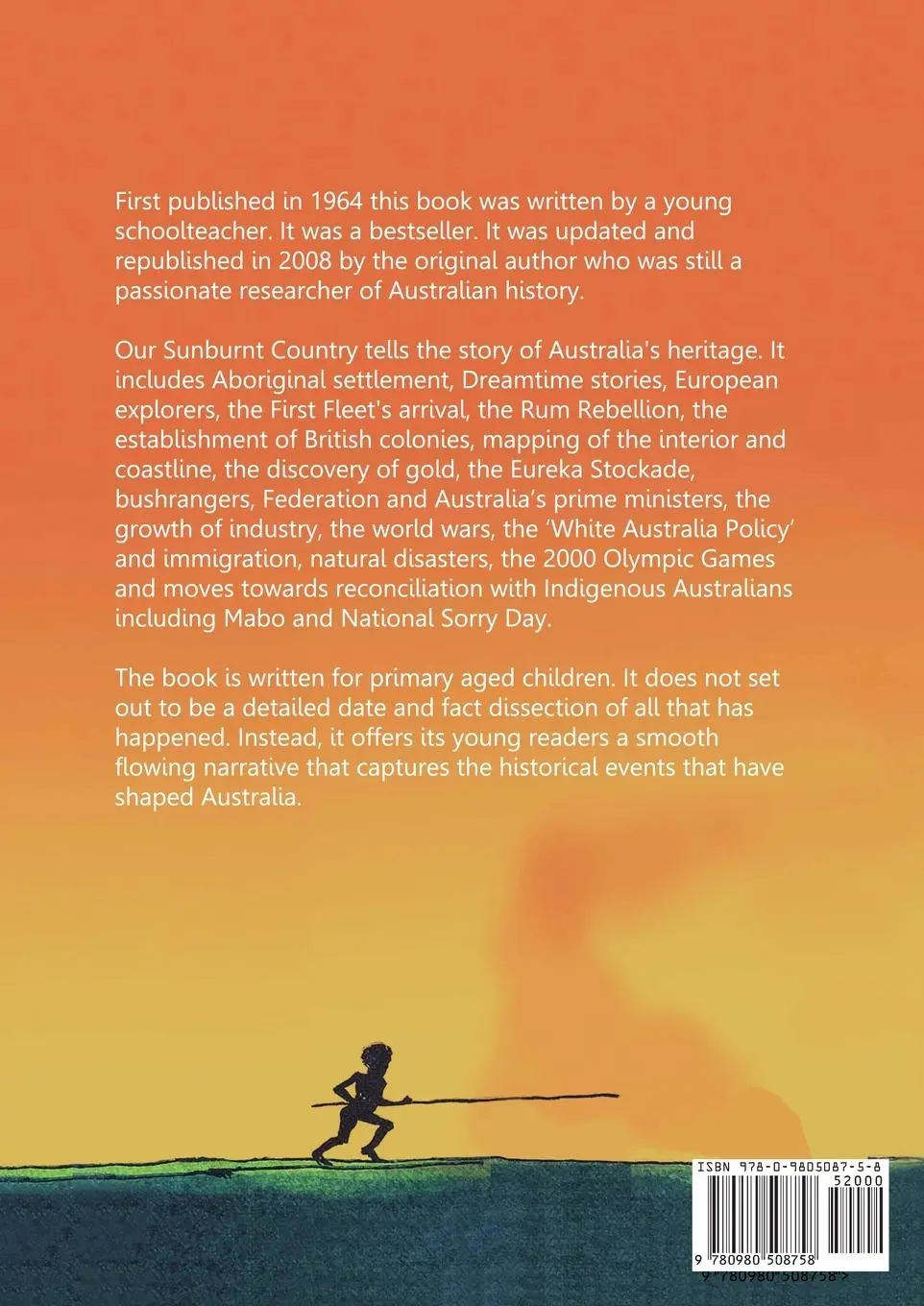 Rückseite: 9780980508758 | Our Sunburnt Country | Australian history for children | Taschenbuch