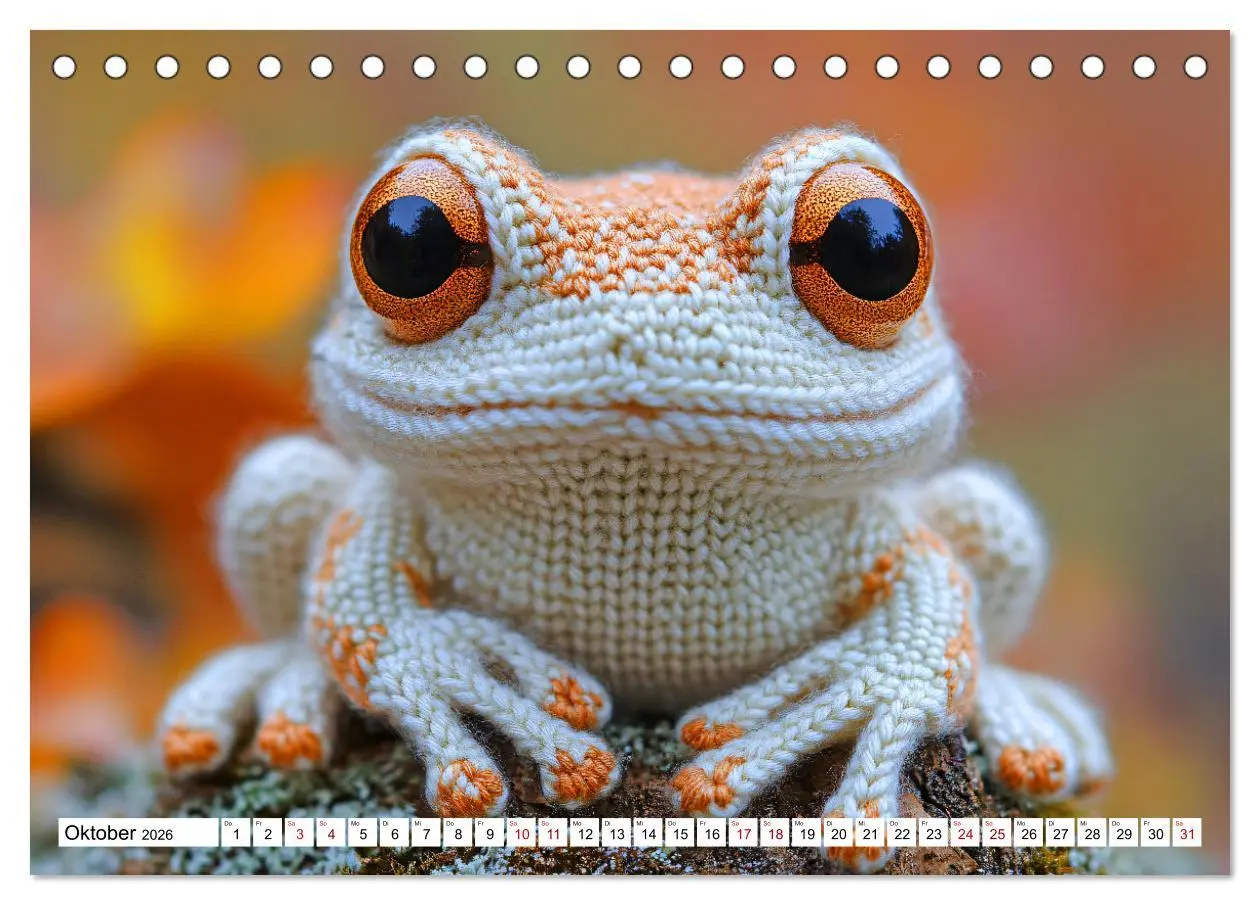 Bild: 9783457348758 | Strick-Safari - Gestrickte Tiere zum Verlieben (Tischkalender 2026...