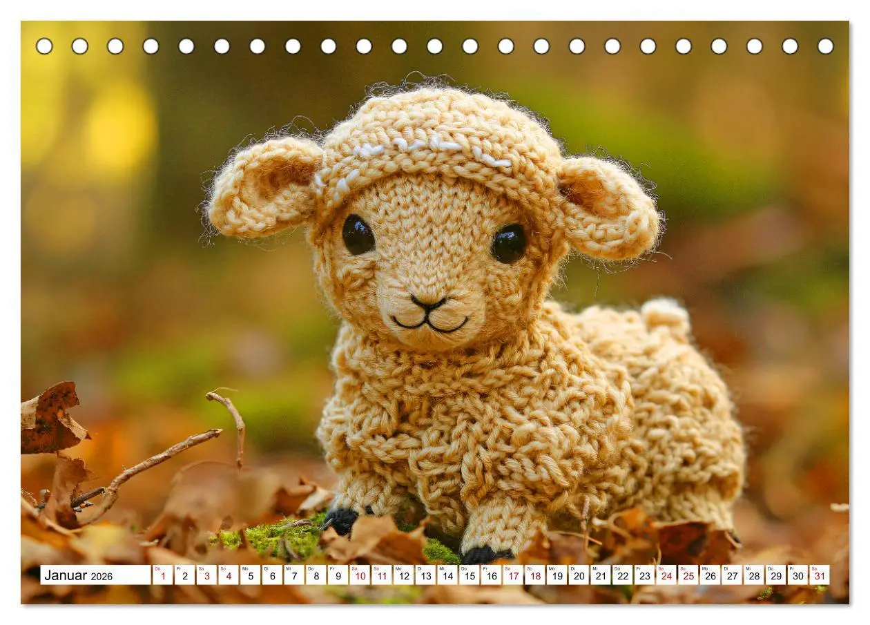 Bild: 9783457348758 | Strick-Safari - Gestrickte Tiere zum Verlieben (Tischkalender 2026...