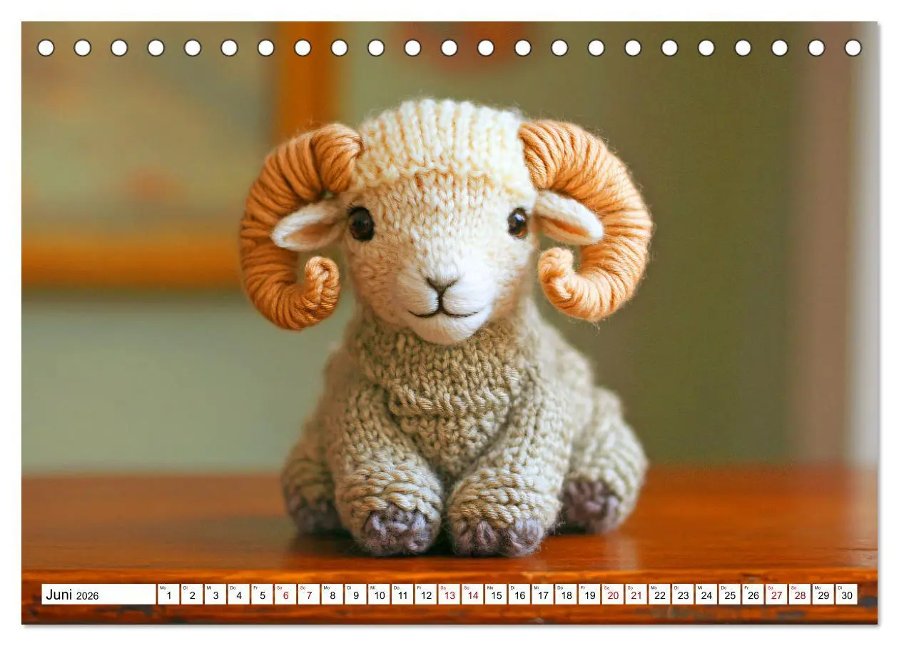 Bild: 9783457348758 | Strick-Safari - Gestrickte Tiere zum Verlieben (Tischkalender 2026...
